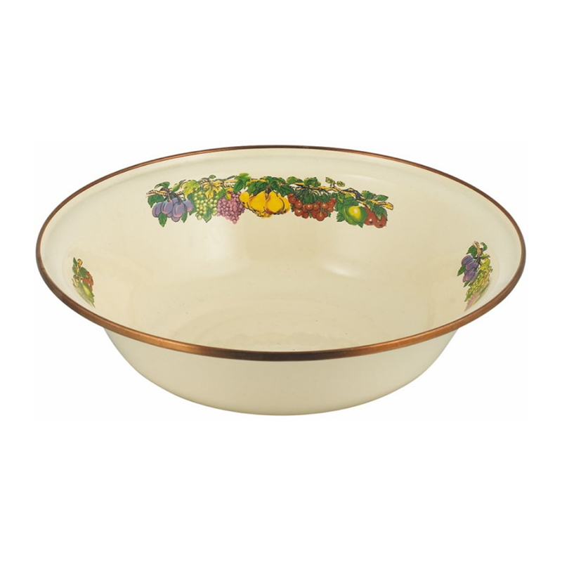 Enamel Stainless Steel Rim Rim Wash Basin