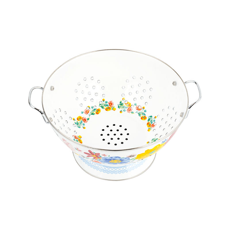 Keranjang Buah Enamel Vintage