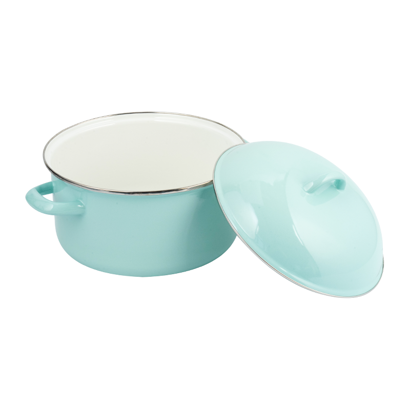 801D Enamel Double-Handle Straightot