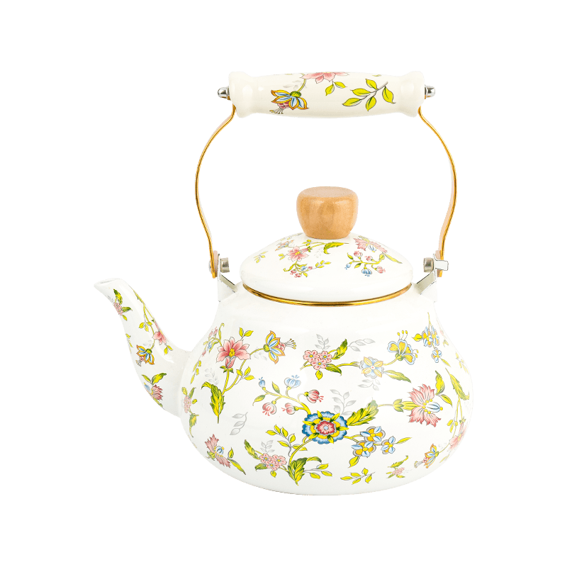 TK121 Enamel Pear Tea Kettle