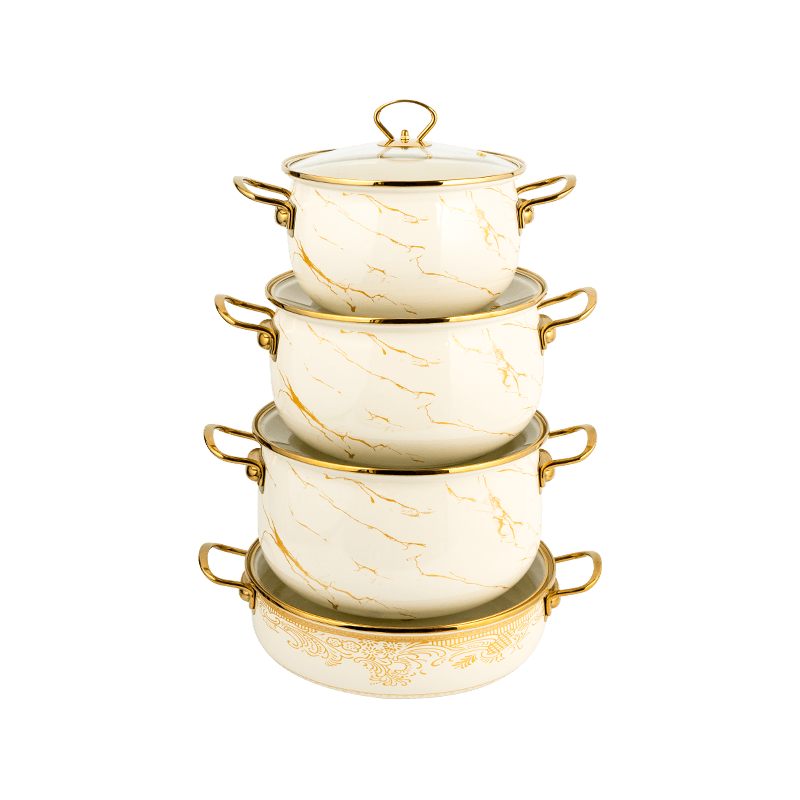 806D-5 Stainless Steel Rim Stockpot Stockpot Simmer Enamel Pot